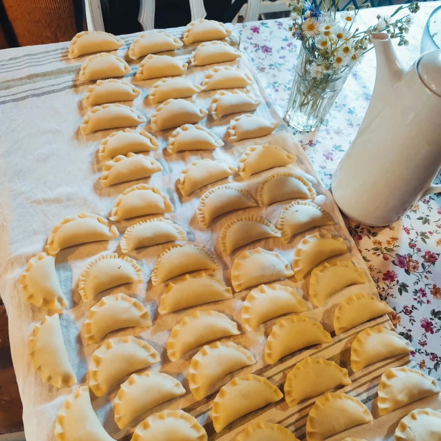 Domowe pierogi przygotowywane ręcznie w Agroturystyce SULEŃKA